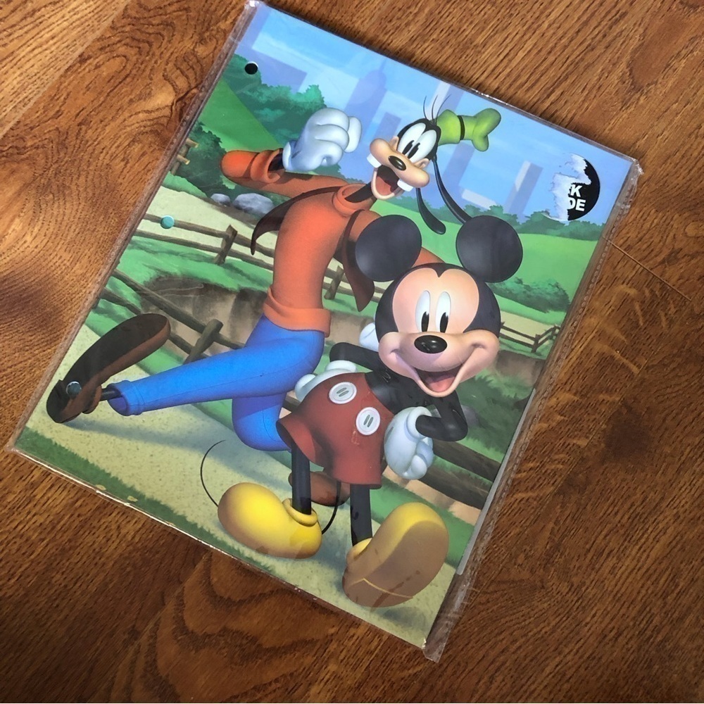 Disney Mickey Mouse and Goofy 2ct 3 ring folder set